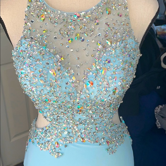 Gigi by Lafemme Dresses Elegant Powder Blue Prom Dress Poshmark